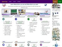 Tablet Screenshot of apexvidya.com